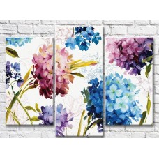 Pictură ArtPoster Abstraction from hydrangeas on a White background (3572528)