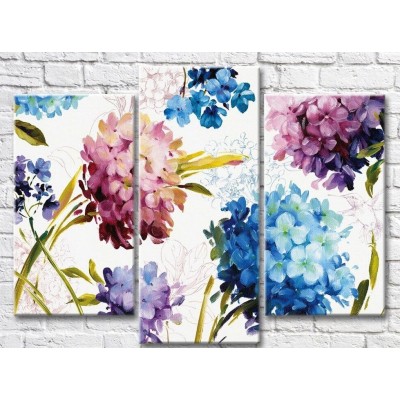 Pictură ArtPoster Abstraction from hydrangeas on a White background (3572528)