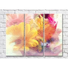 Картина ArtPoster Abstraction from multicolored flowers (500045)