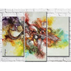 Pictură ArtPoster Abstraction on a marine theme in Red tones (3499111)