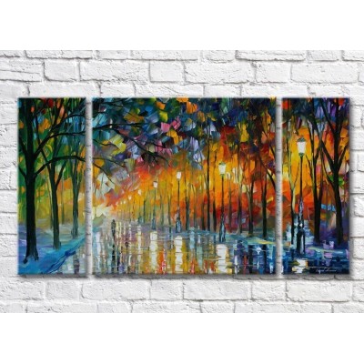 Pictură ArtPoster Street Lights Alley (35110161)