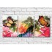 Картина ArtPoster Butterflies and lilies on the background of tropical plants (3565216)