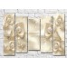 Pictură ArtPoster Beige calla lilies with pearls and diamonds on a splash background (3551913)