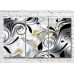 Pictură ArtPoster White orchid and Black patterns on a Light background (3565115)