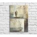Картина ArtPoster White flowers in jugs against the background of abstraction, diptych (3467737)