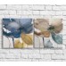 Pictură ArtPoster Brown and Blue poppy on a White background, diptych (3467723)