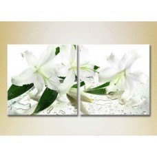 Картина Magic Color Diptych White Lilies (2613747)