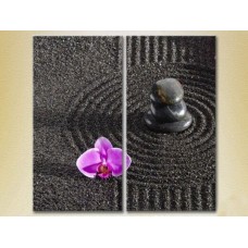 Картина Magic Color Diptych Orchids and massage stones (2613801)