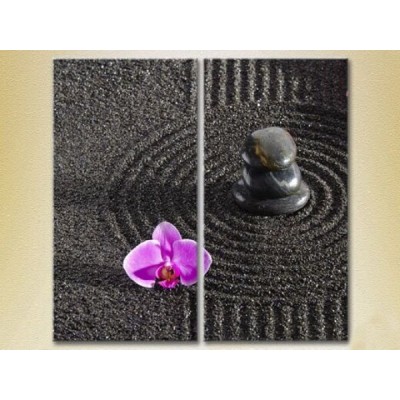 Картина Magic Color Diptych Orchids and massage stones (2613801)