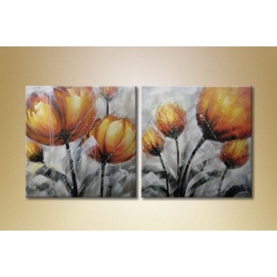 Pictură Magic Color Diptych Yellow flowers (2619648)