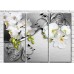 Картина Magic Color White orchid feta on a Silver background (3517840)