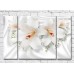 Картина Magic Color Two lilies on a White silk background (3517881)