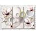 Картина Magic Color Flowers on a light striped background (3517895)