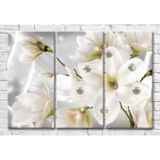 Картина Magic Color Large White Magnolia Flower and Pearl (3565119)