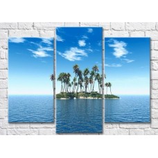 Картина Magic Color Small island with palm trees in the sea (3469258)