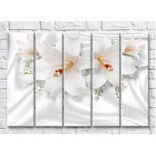 Картина Magic Color White lilies on White silk (3551859)