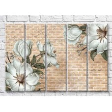 Картина Magic Color White magnolias on a brick background (3551890)