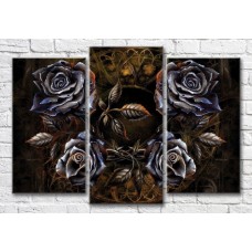 Картина Magic Color Forged roses on a Bronze background (3565198)