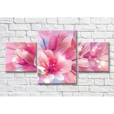 Картина Magic Color Graphic flower petals on Pink background (3565225)