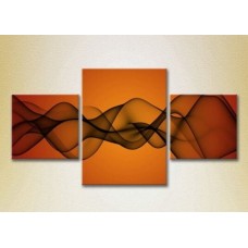 Картина Magic Color Triptych Abstraction Orange/Black (2229494)