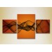 Pictură Magic Color Triptych Abstraction Orange/Black (2229494)