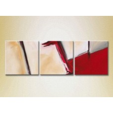 Картина Magic Color Triptych Abstraction White/Red (2229451)