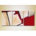 Картина Magic Color Triptych Abstraction White/Red (2229453)