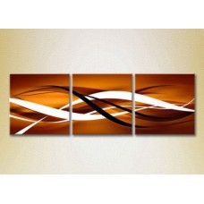 Картина Magic Color Triptych Abstraction Brown and White (2229483)