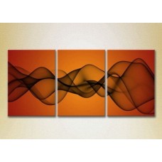 Картина Magic Color Triptych Abstraction Orange/Black (2229493)