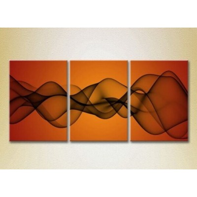 Картина Magic Color Triptych Abstraction Orange/Black (2229493)