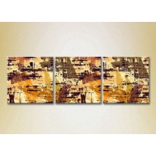 Картина Magic Color Triptych Abstraction Yellow/Brown (2229544)