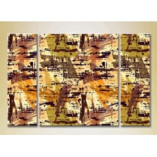 Картина Magic Color Triptych Abstraction Yellow/Brown (2229546)