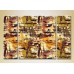 Pictură Magic Color Triptych Abstraction Yellow/Brown (2229546)