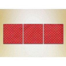 Картина Magic Color Triptych Red and White dots (2229553)