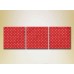 Картина Magic Color Triptych Red and White dots (2229553)