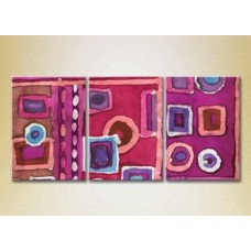 Картина Magic Color Triptych Abstraction Lilac/Pink (2229521)