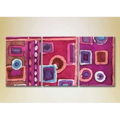 Картина Magic Color Triptych Abstraction Lilac/Pink (2229521)