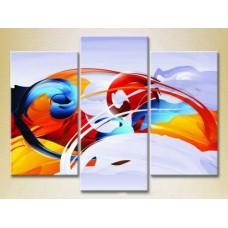 Картина Magic Color Triptych Abstraction firefox (2229522)