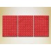 Картина Magic Color Triptych Red/White dots (2229558)