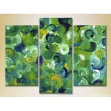 Картина Magic Color Triptych Abstraction Green/Blue (2229474)