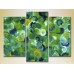 Картина Magic Color Triptych Abstraction Green/Blue (2229474)