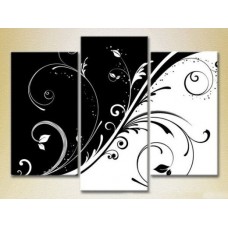 Картина Magic Color Triptych Black and White Patterns (2229572)