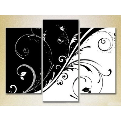 Картина Magic Color Triptych Black and White Patterns (2229572)