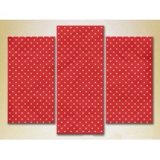 Картина Magic Color Triptych Red/White dots (2229550)