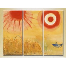 Картина Magic Color Triptych Abstraction Chagall (2229576)