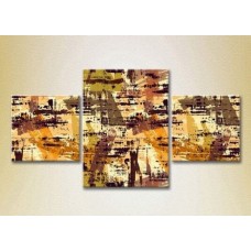 Картина Magic Color Triptych Abstraction Yellow/Brown (2229547)