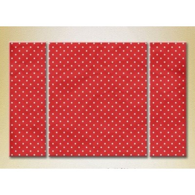 Картина Magic Color Triptych Red/White dots (2229549)