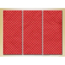 Картина Magic Color Triptych Red/White dots (2229551)