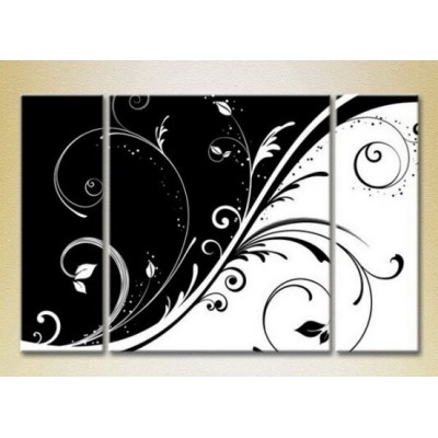 Картина Magic Color Triptych Black and White Patterns (2229573)