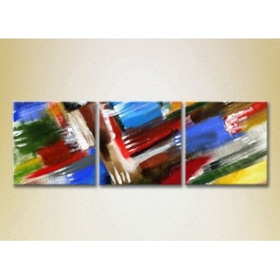 Картина Magic Color Triptych Abstraction Blue/Red (2229510)